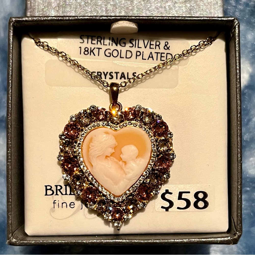 Sterling silver and 18k gold plated necklace